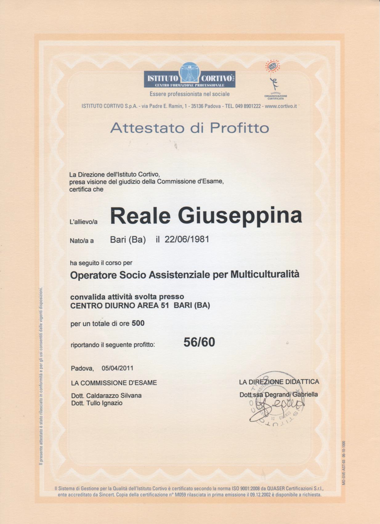 ATTESTATO 2 DI PROFITTO CORTIVO 04